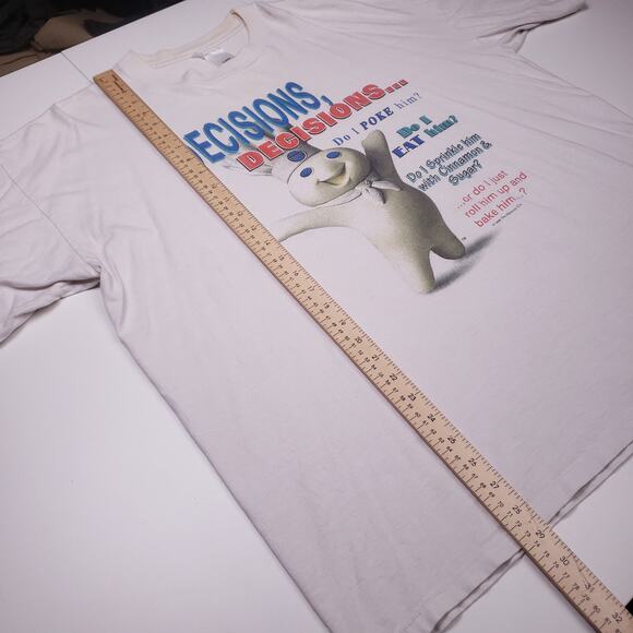 Vtg 90s Pillsbury Dough-Boy Mens Tee - Picture 6 of 7